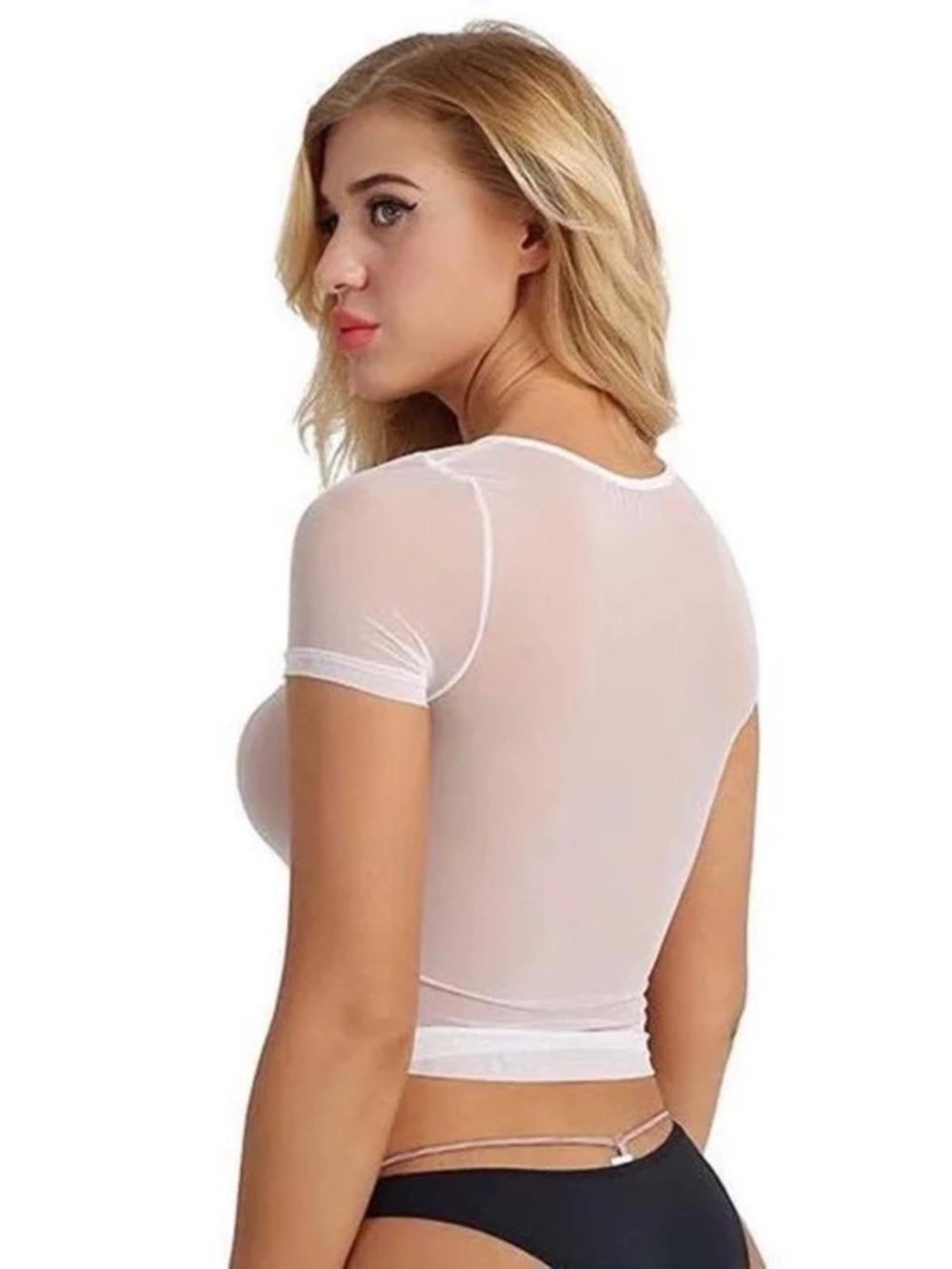 size medium sheer t shirt